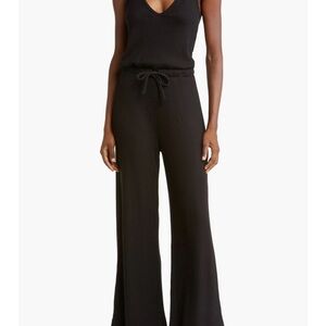 Beyond Yoga Black Ribbed Jumpsuit